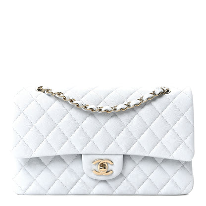Chanel Caviar Quilted Medium Double Flap Light Blue 1 of 10