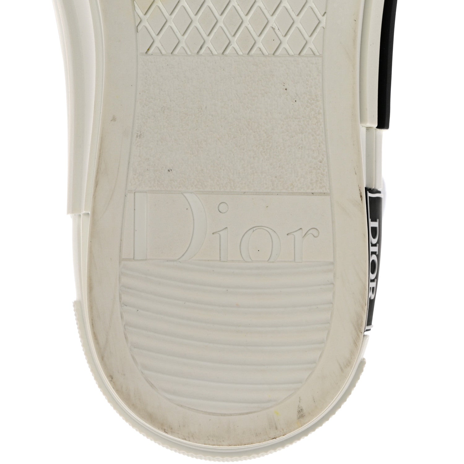 Christian Dior X KENNY SCARF Technical Canvas Oblique Patch Mens B23 High Top Sneakers 37 White Blue 8 of 9