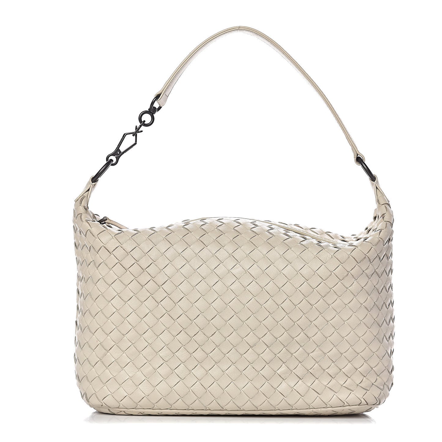 Nappa Intrecciato Small Shoulder Bag White