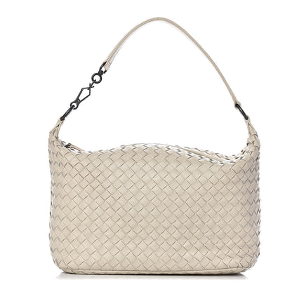 Bottega Veneta Nappa Intrecciato Small Shoulder Bag White 1 of 15