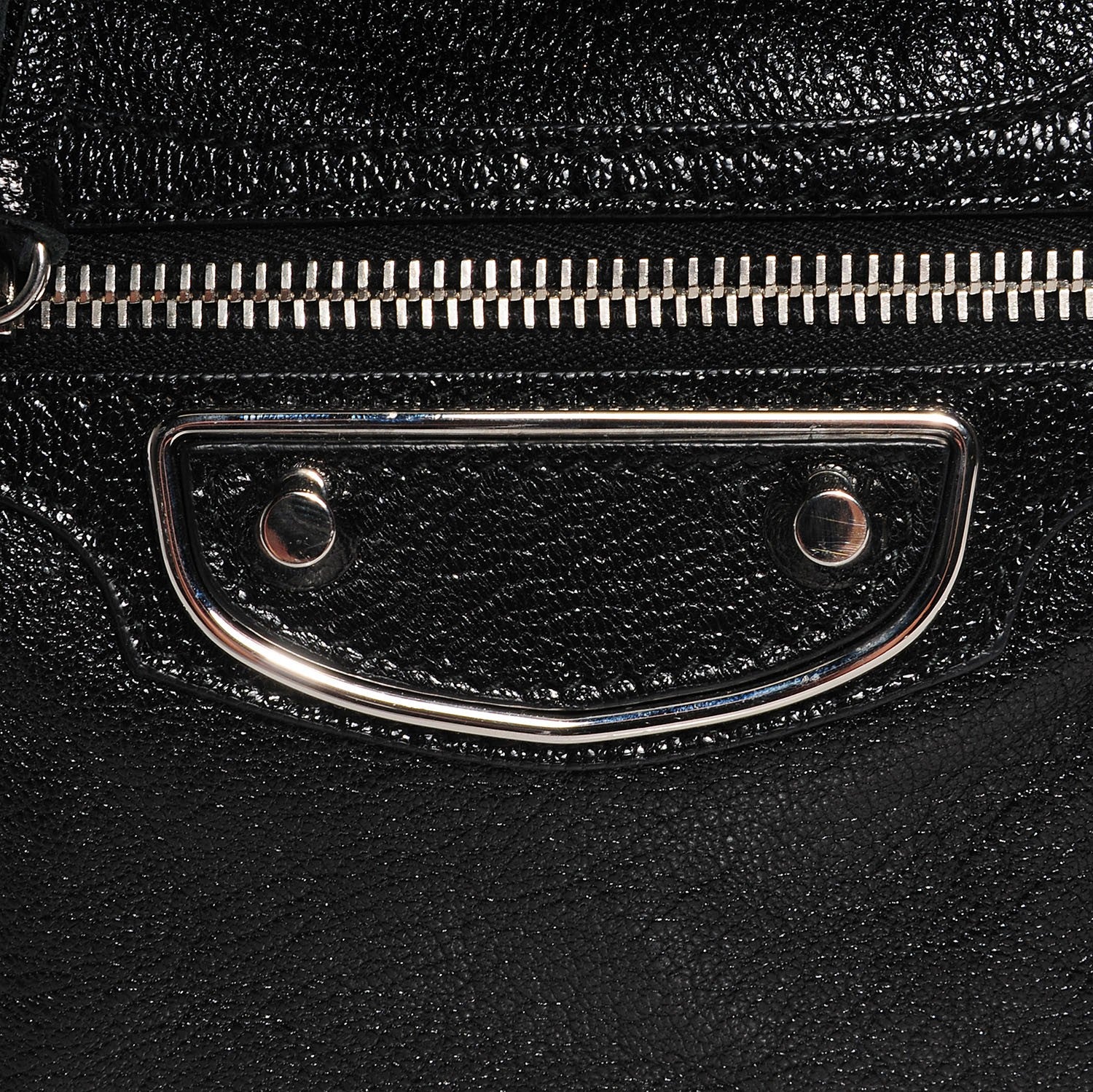Balenciaga Chevre Silver Metallic Edge Hardware Mini City Black 13 of 15
