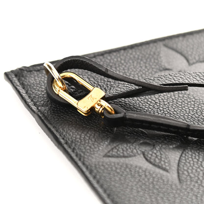 Louis Vuitton Empreinte Monogram Giant Neverfull MM Pochette Black 9 of 10