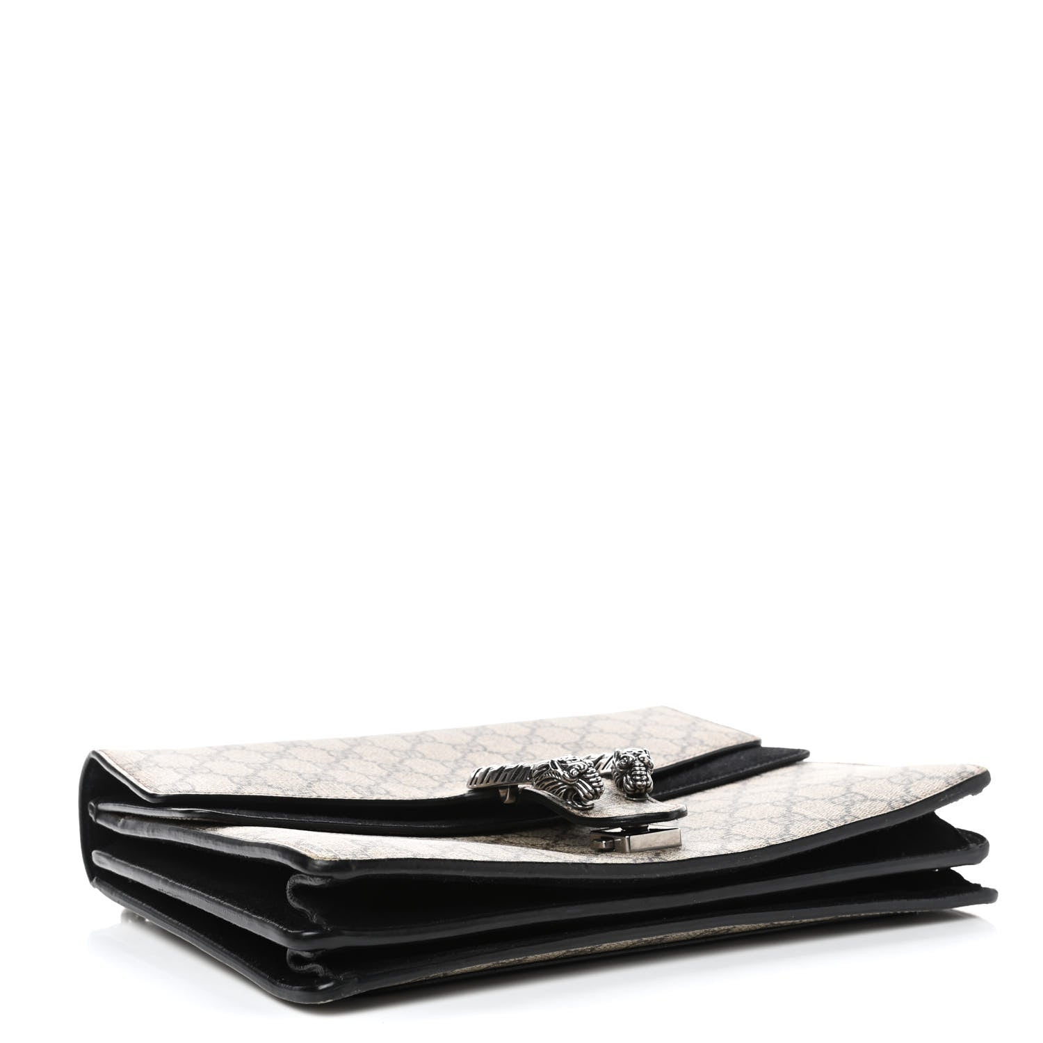 Gucci GG Supreme Monogram Medium Dionysus Shoulder Bag Black 3 of 4