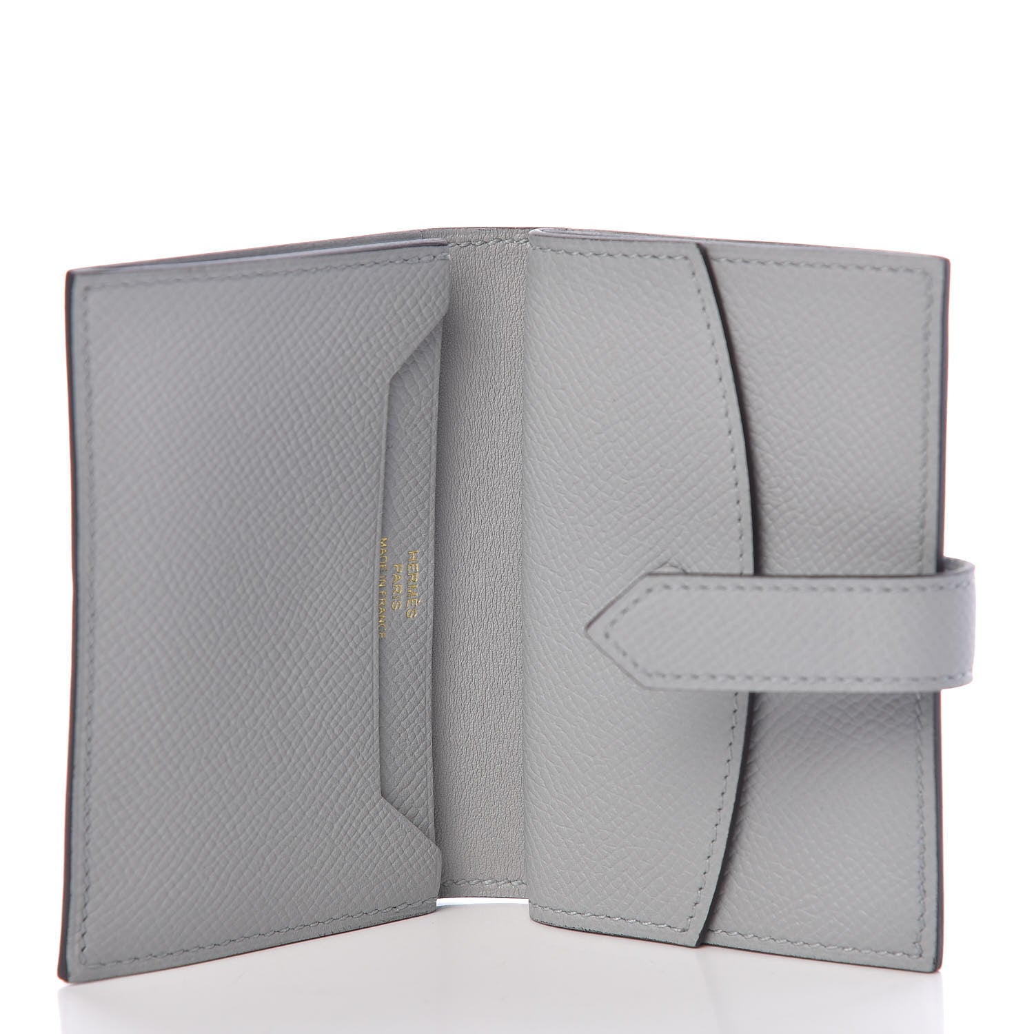 Hermes Epsom Bearn Card Holder Wallet Gris Mouette 5 of 9
