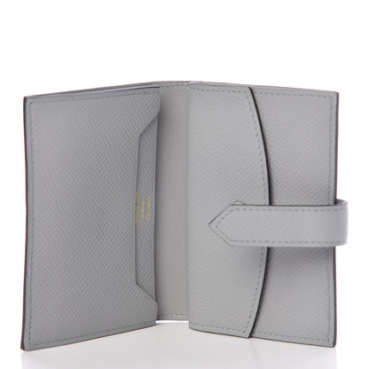 Hermes Epsom Bearn Card Holder Wallet Gris Mouette 5 of 9