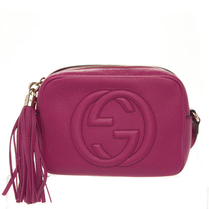 Gucci Cellarius Calfskin Small Soho Disco Bag Bright Bouganville 1 of 7