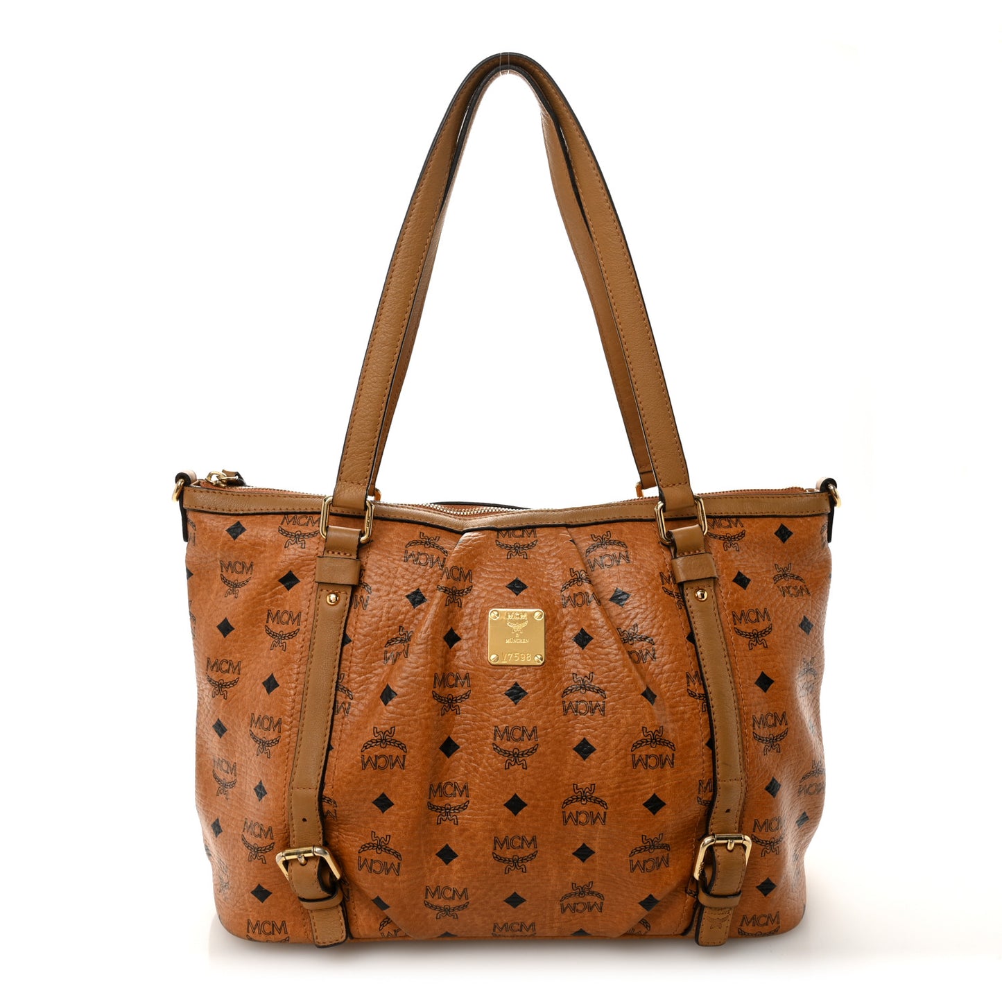 Visetos Medium Essentials Shopper Tote Cognac
