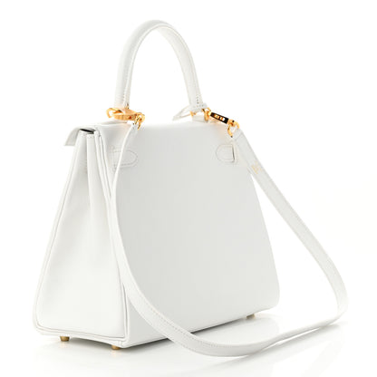Hermes Evercolor Kelly Retourne 28 White 3 of 11