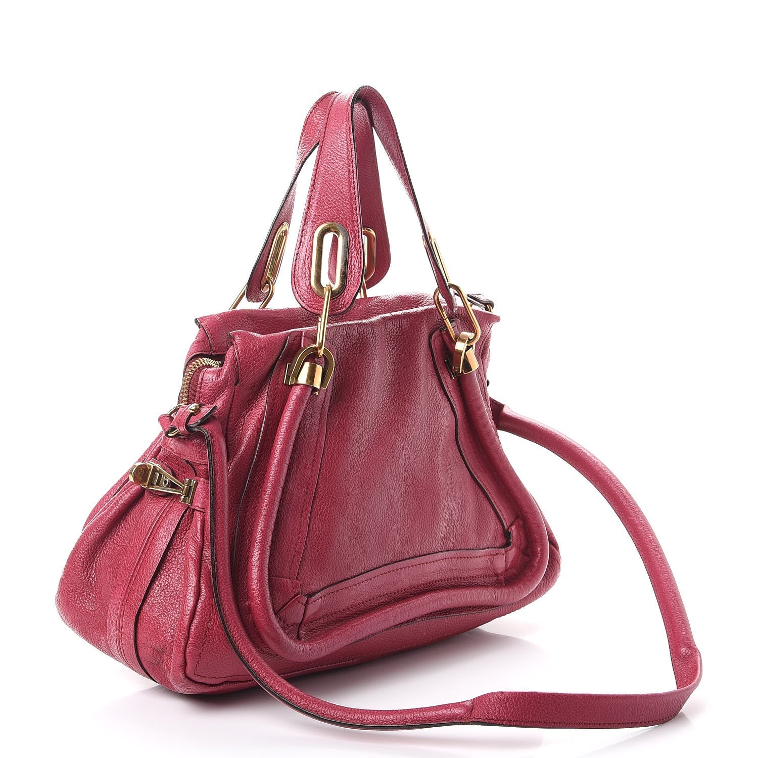 Chloe Calfskin Medium Paraty Cyclamen 3 of 17