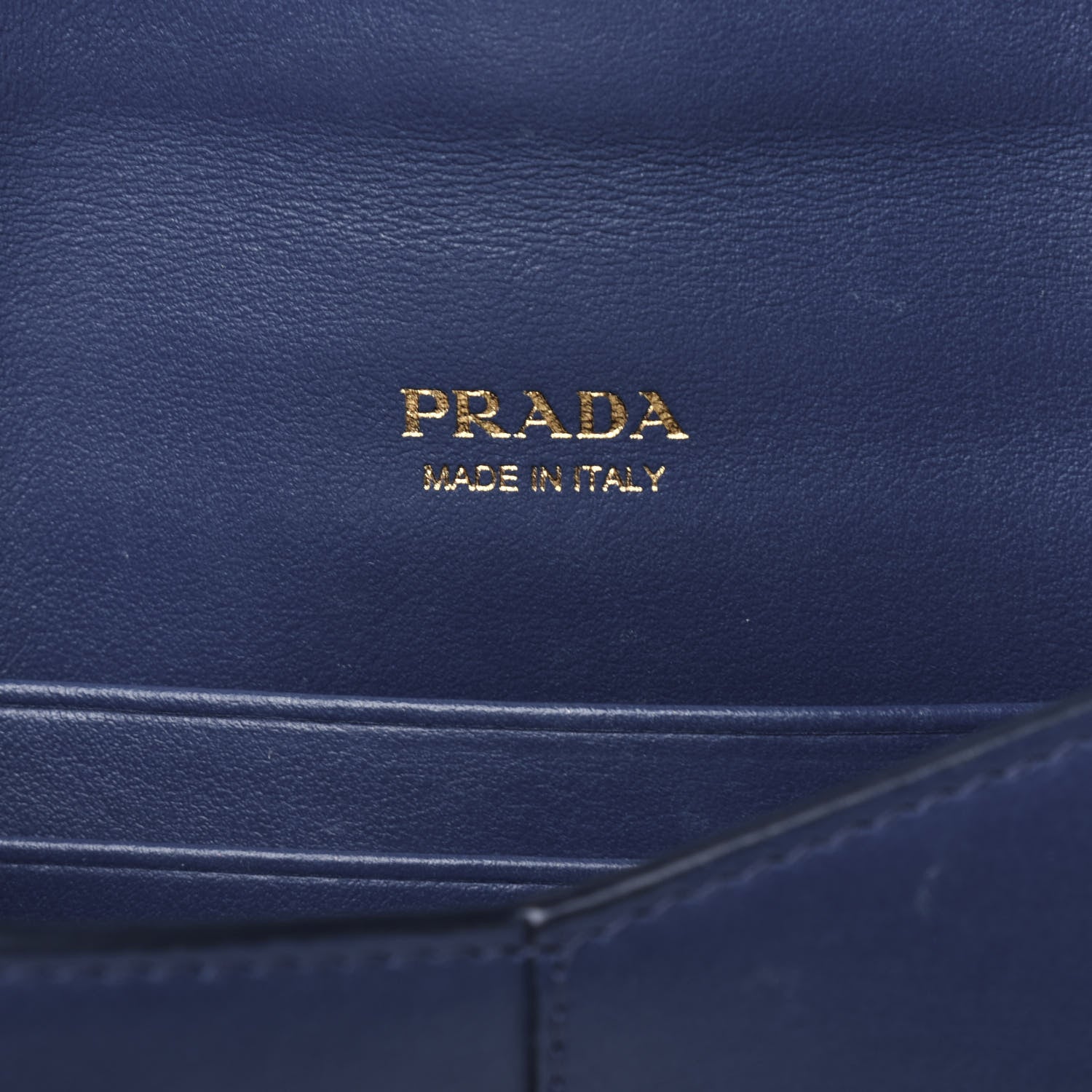 Prada Saffiano City Calf Clutch With Chain Bluette 6 of 15
