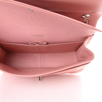 Chanel Patent Quilted Jumbo Double Flap Pink 5 of 11