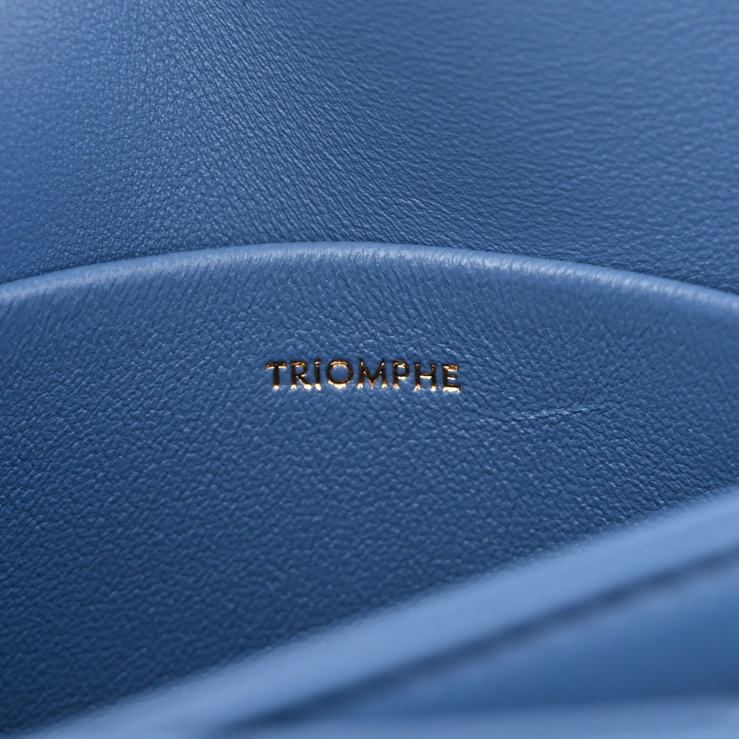 Shiny Calfskin Teen Triomphe Azure