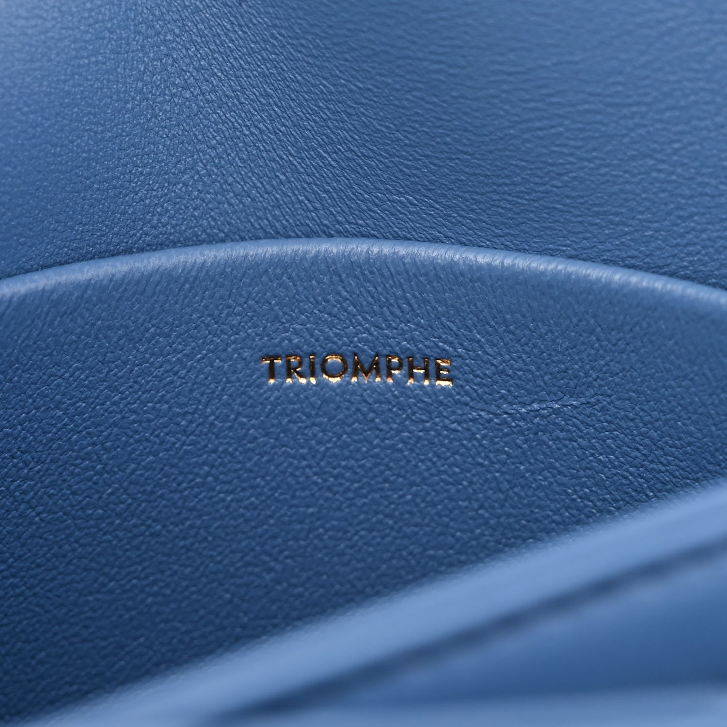 Celine Shiny Calfskin Teen Triomphe Azure 7 of 11