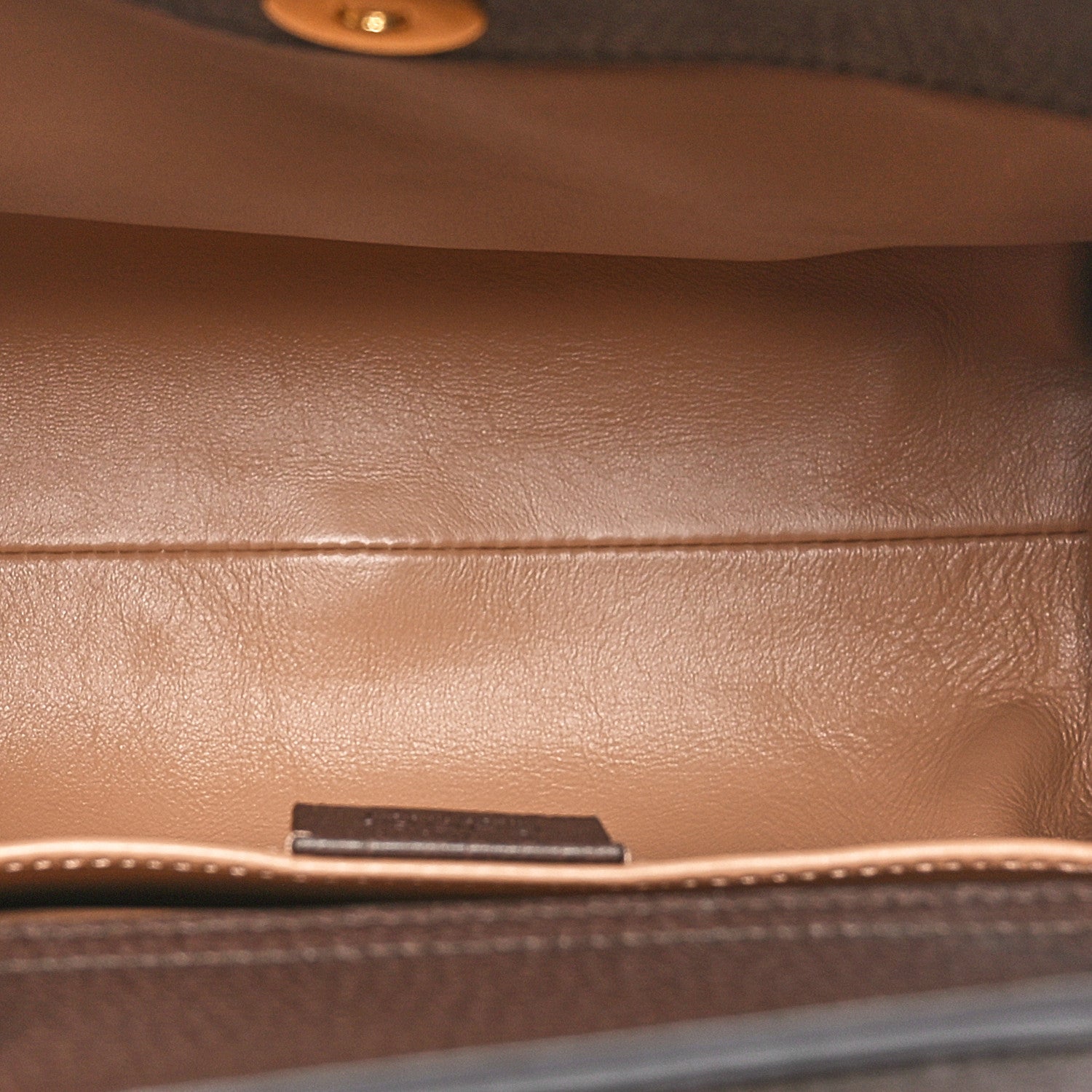 Gucci Monogram Jumbo GG Textured Dollar Calfskin Small Diana Tote Bag Camel Ebony New Acero 5 of 10