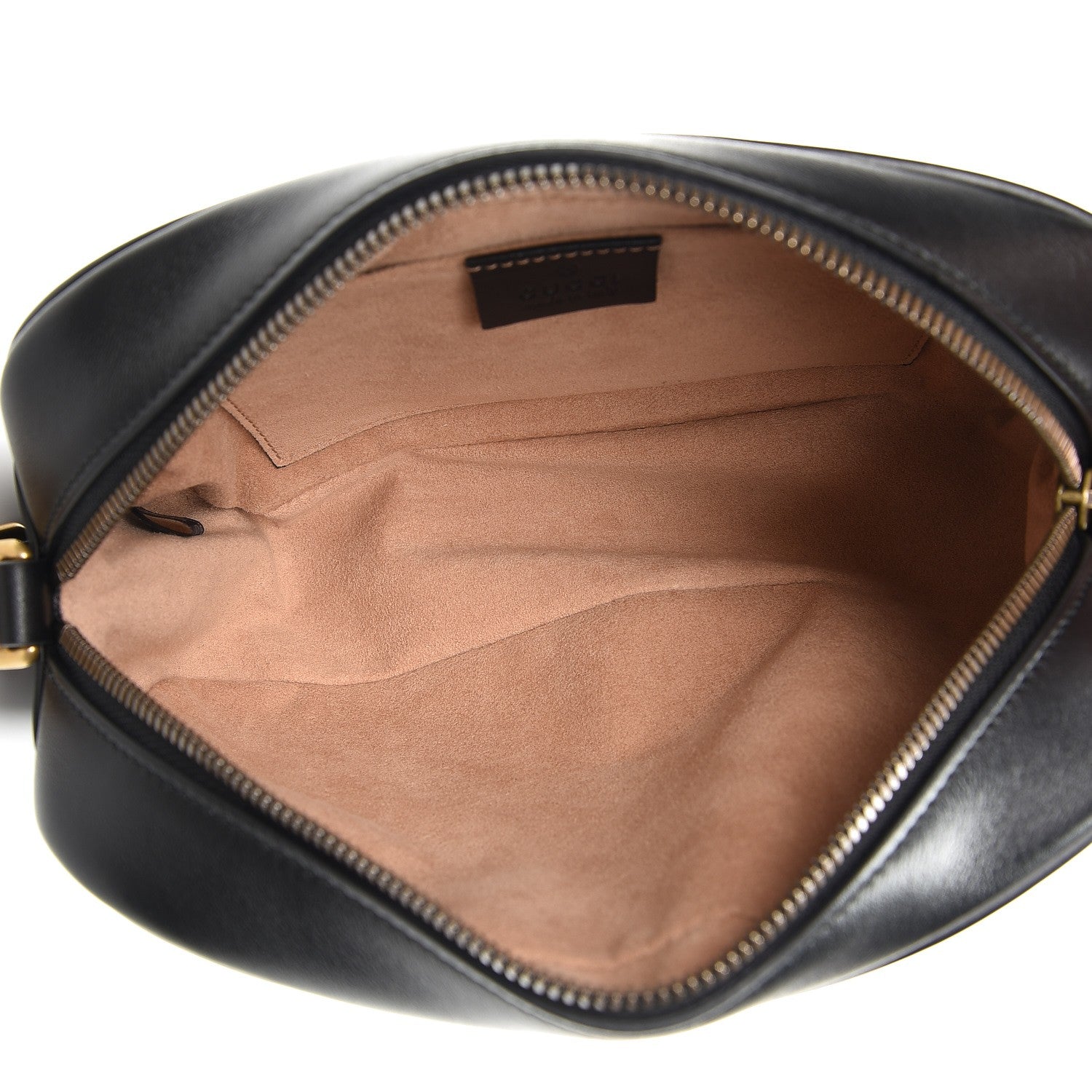 Gucci Calfskin Matelasse Small GG Marmont Chain Shoulder Bag Black 5 of 7