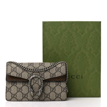 Gucci GG Supreme Monogram Super Mini Dionysus Shoulder Bag Taupe 12 of 12