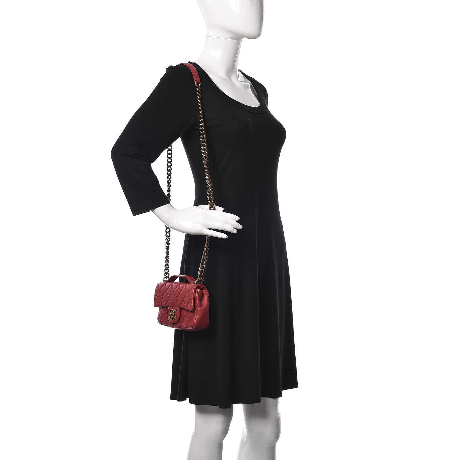 Chanel Calfskin Quilted Mini Urban Day Flap Red 2 of 9