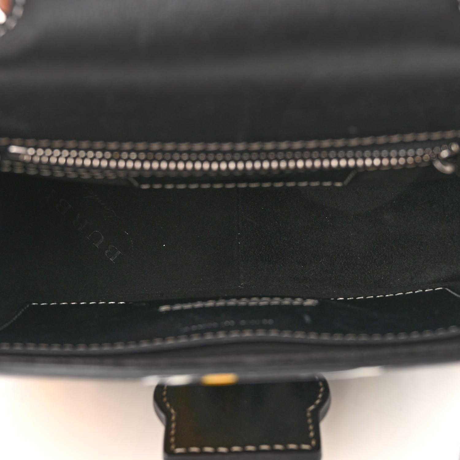Burberry Trench Calfskin Splash Print Small DK88 Top Handle Bag Black 5 of 9