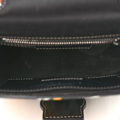 Burberry Trench Calfskin Splash Print Small DK88 Top Handle Bag Black 5 of 9