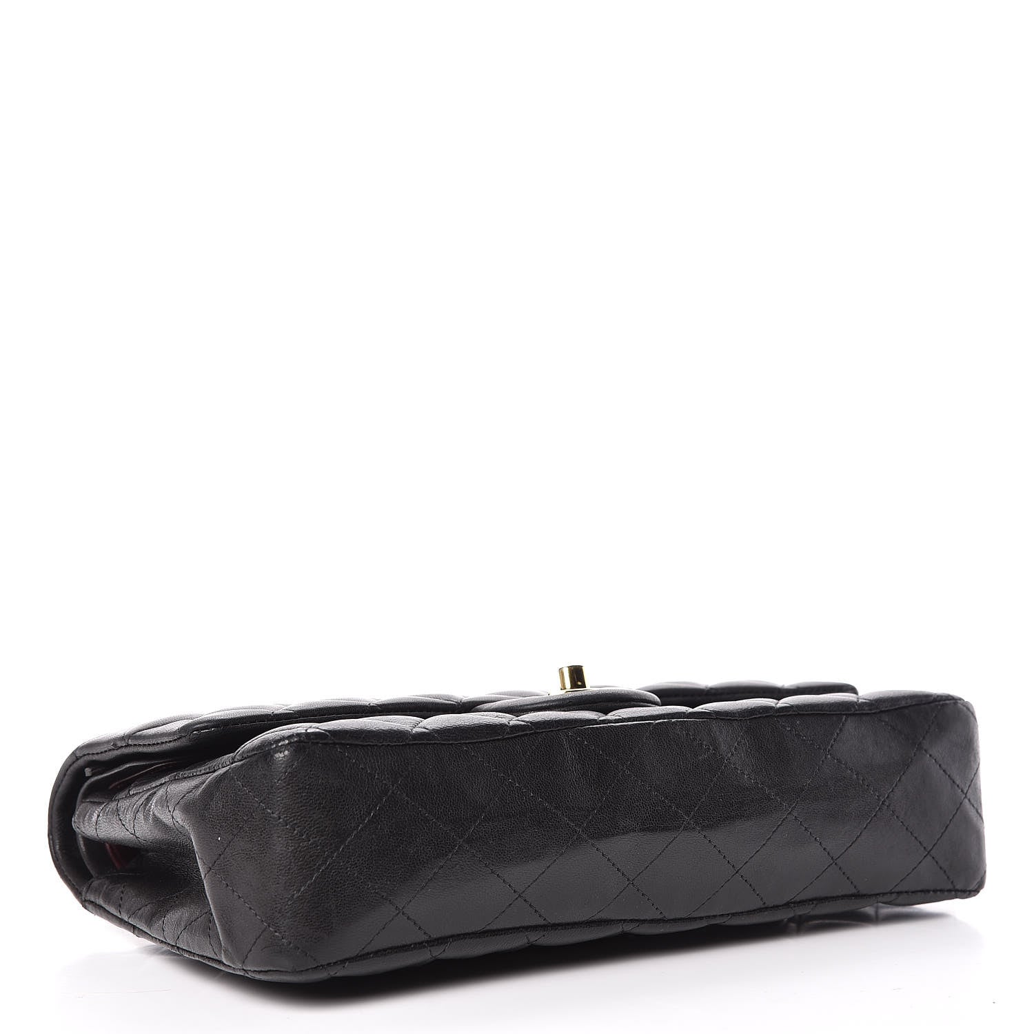 Chanel Lambskin Quilted Medium Double Flap Black 4 of 17