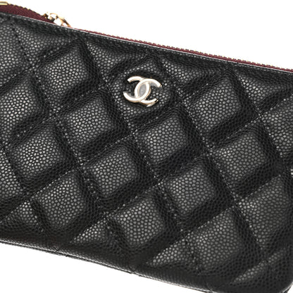 Chanel Caviar Quilted Small Cosmetic Case Black 8 of 9
