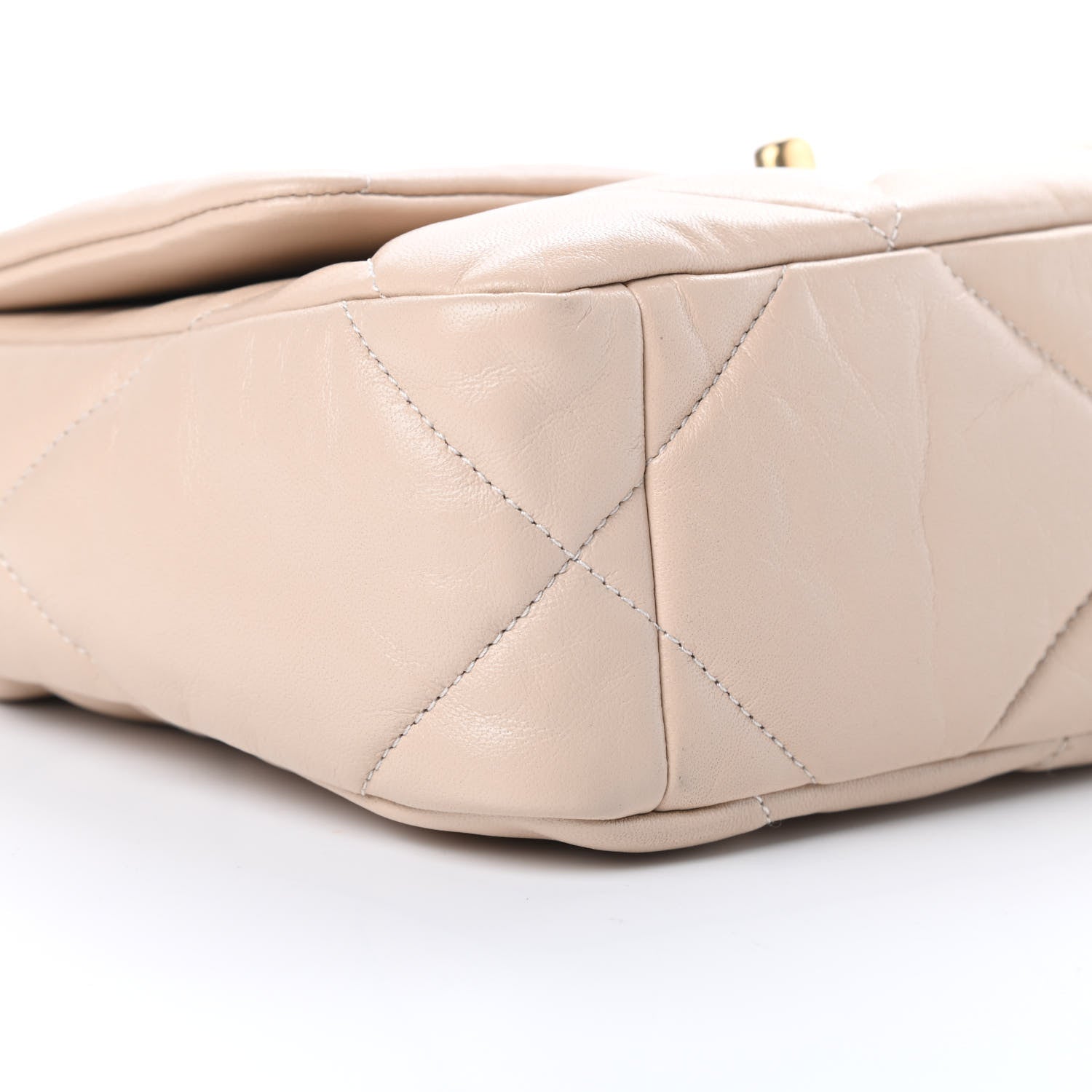 Chanel Lambskin Quilted Medium Chanel 19 Flap Beige 9 of 10