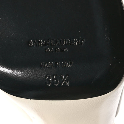 Saint Laurent Vendome Bianca 85 Platform Sandals 35.5 Pearl 7 of 9