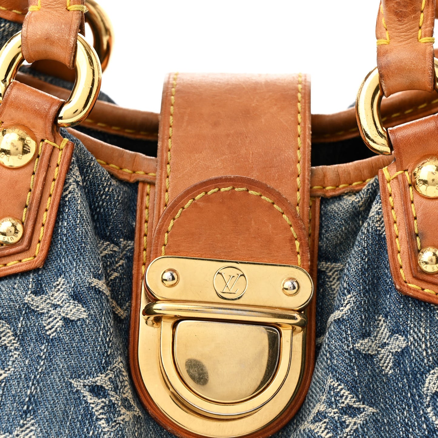 Monogram Denim Pleaty Blue