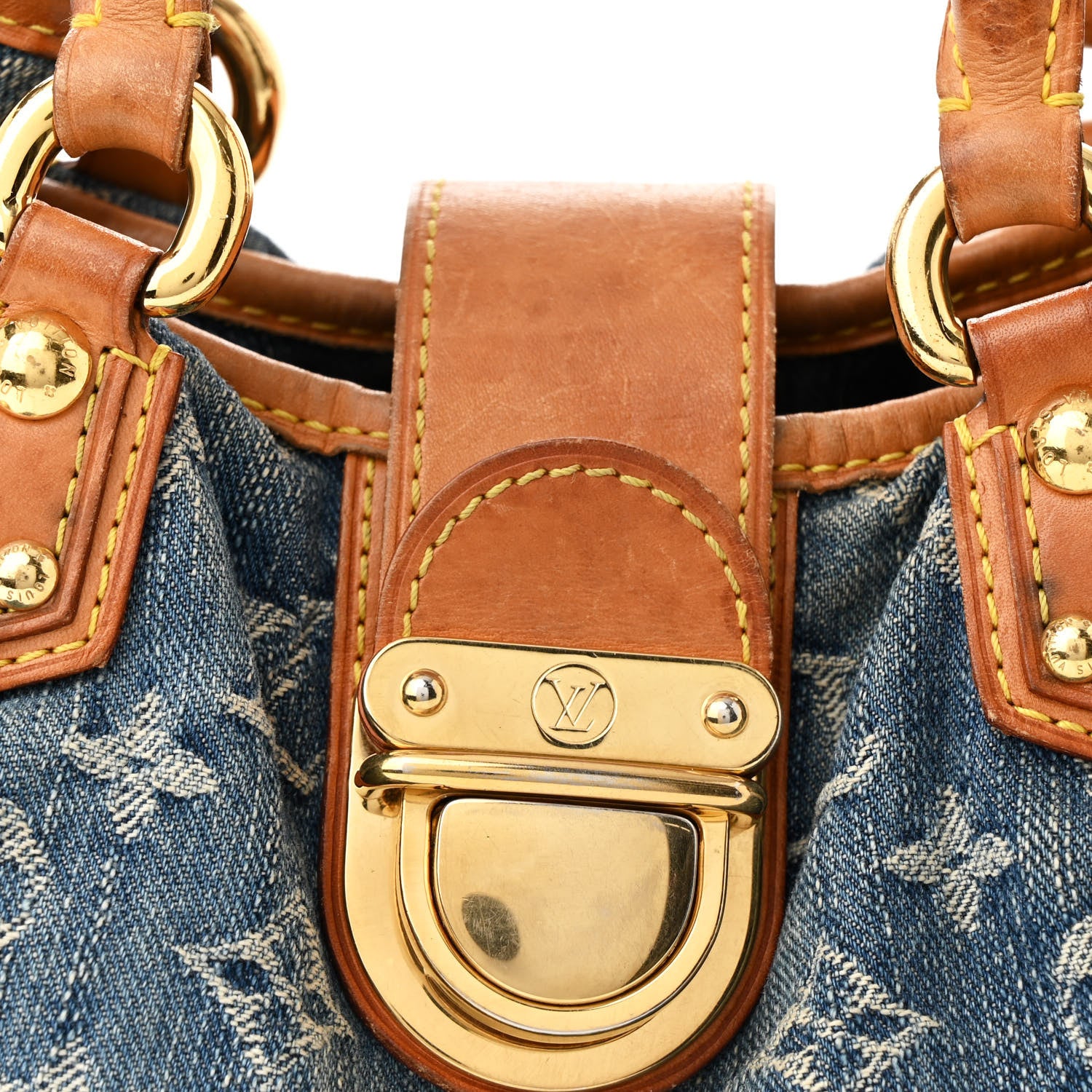 Louis Vuitton Monogram Denim Pleaty Blue 7 of 10