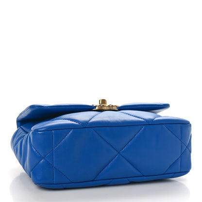 Chanel Lambskin Quilted Medium Chanel 19 Flap Blue 4 of 9