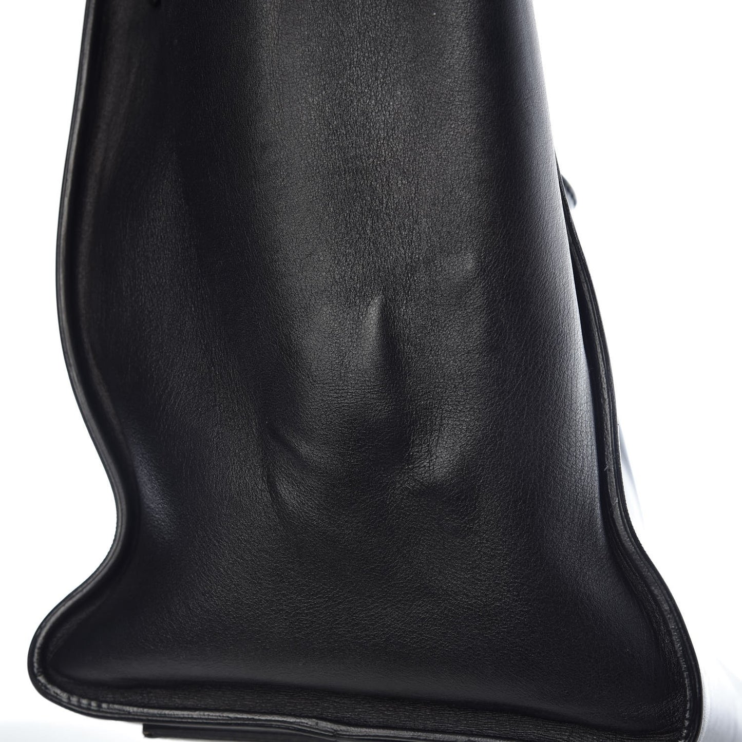 Smooth Calfskin Small Tie Knot Tote Black