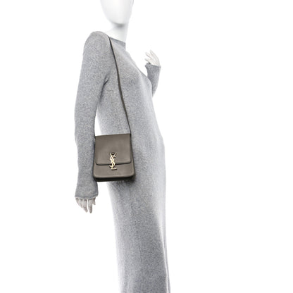Saint Laurent Smooth Calfskin North South Kaia Satchel Grey 2 of 11