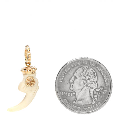 Gucci 18K Yellow Gold Bone Tooth Charm 2 of 5