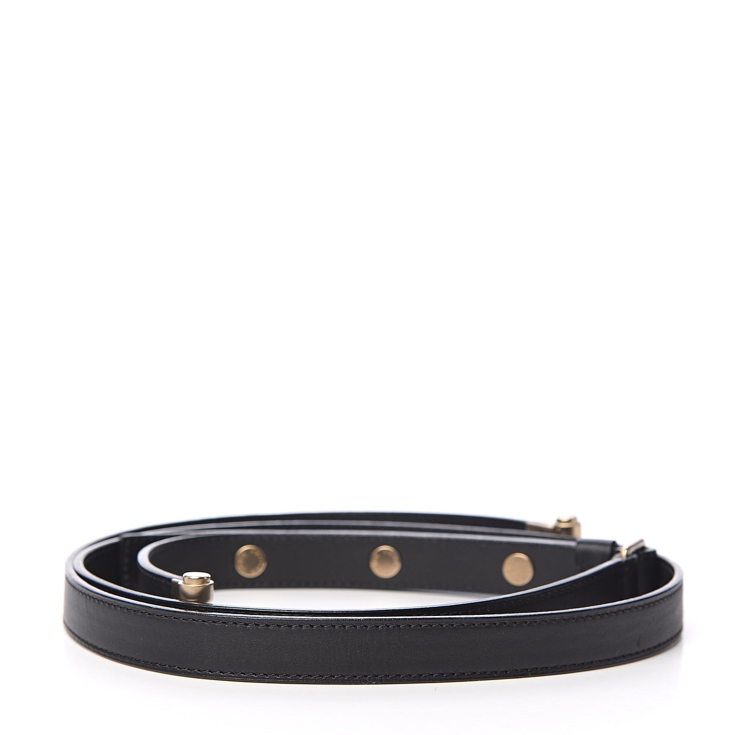 Calfskin Adjustable Speedy Cube Shoulder Strap Black