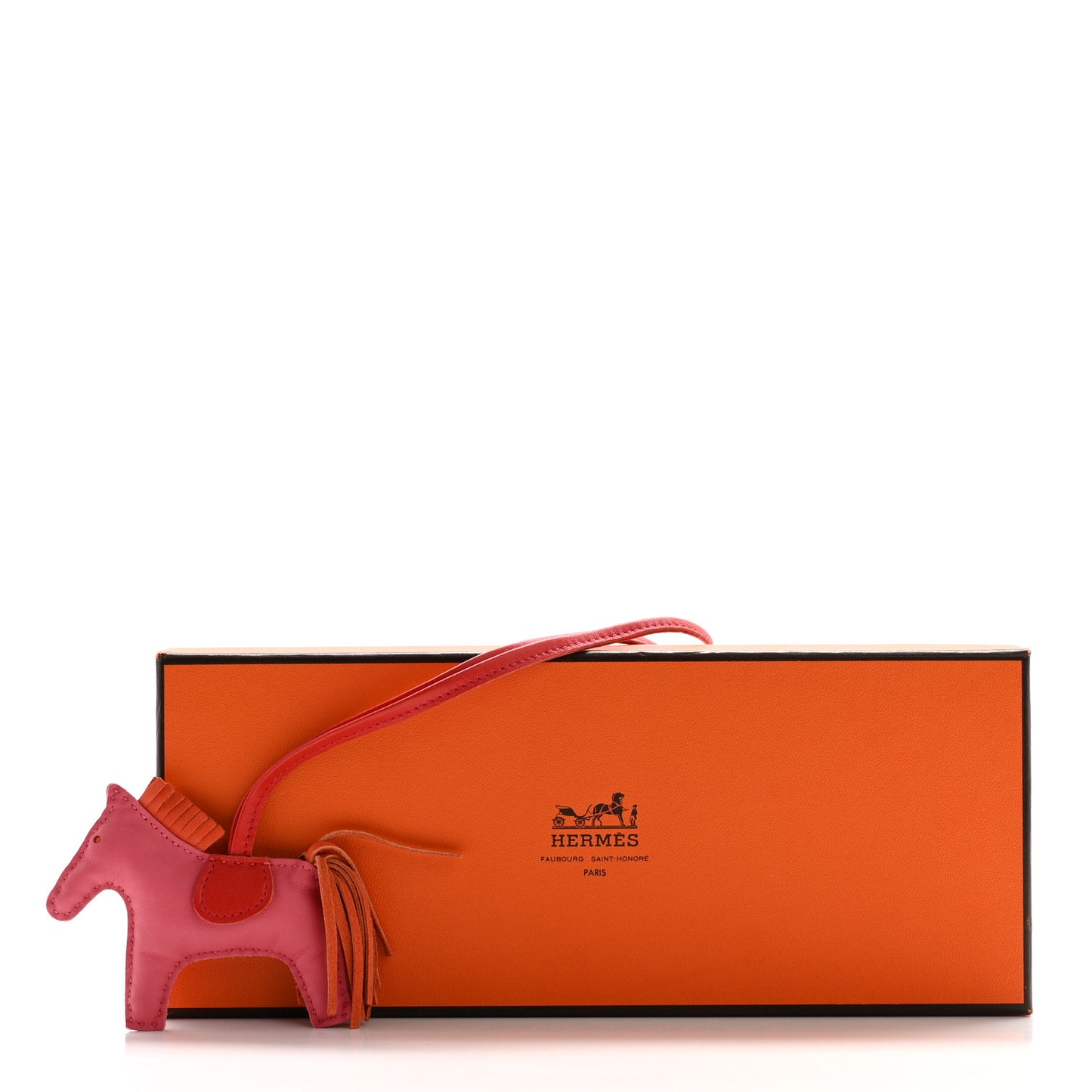 Milo Lambskin Grigri Rodeo Horse Bag Charm PM Rose Azalee Orange Poppy Rouge Indien