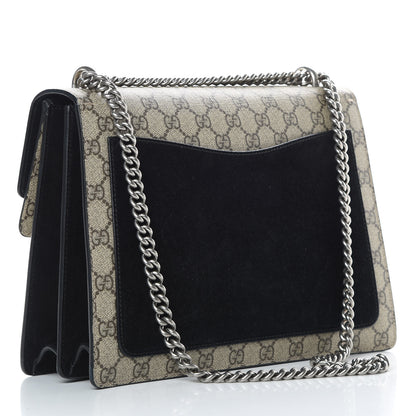 Gucci GG Supreme Monogram Medium Dionysus Shoulder Bag Black 3 of 13