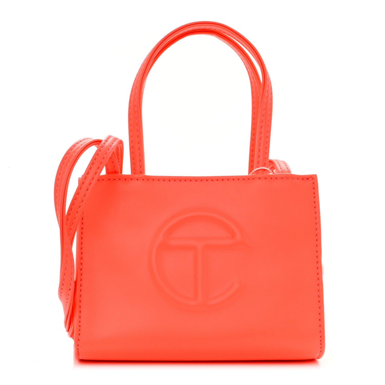 Telfar Vegan Leather Small Shopping Bag Hazard 1 of 8