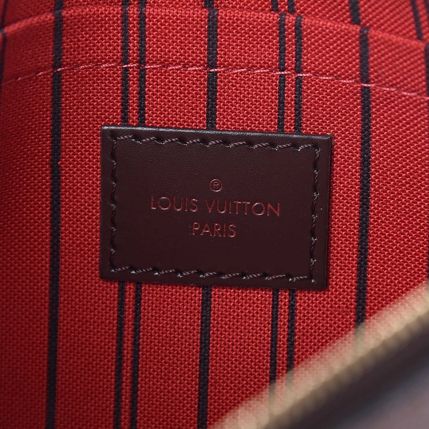 Louis Vuitton Damier Ebene Neverfull MM GM Pochette 6 of 9