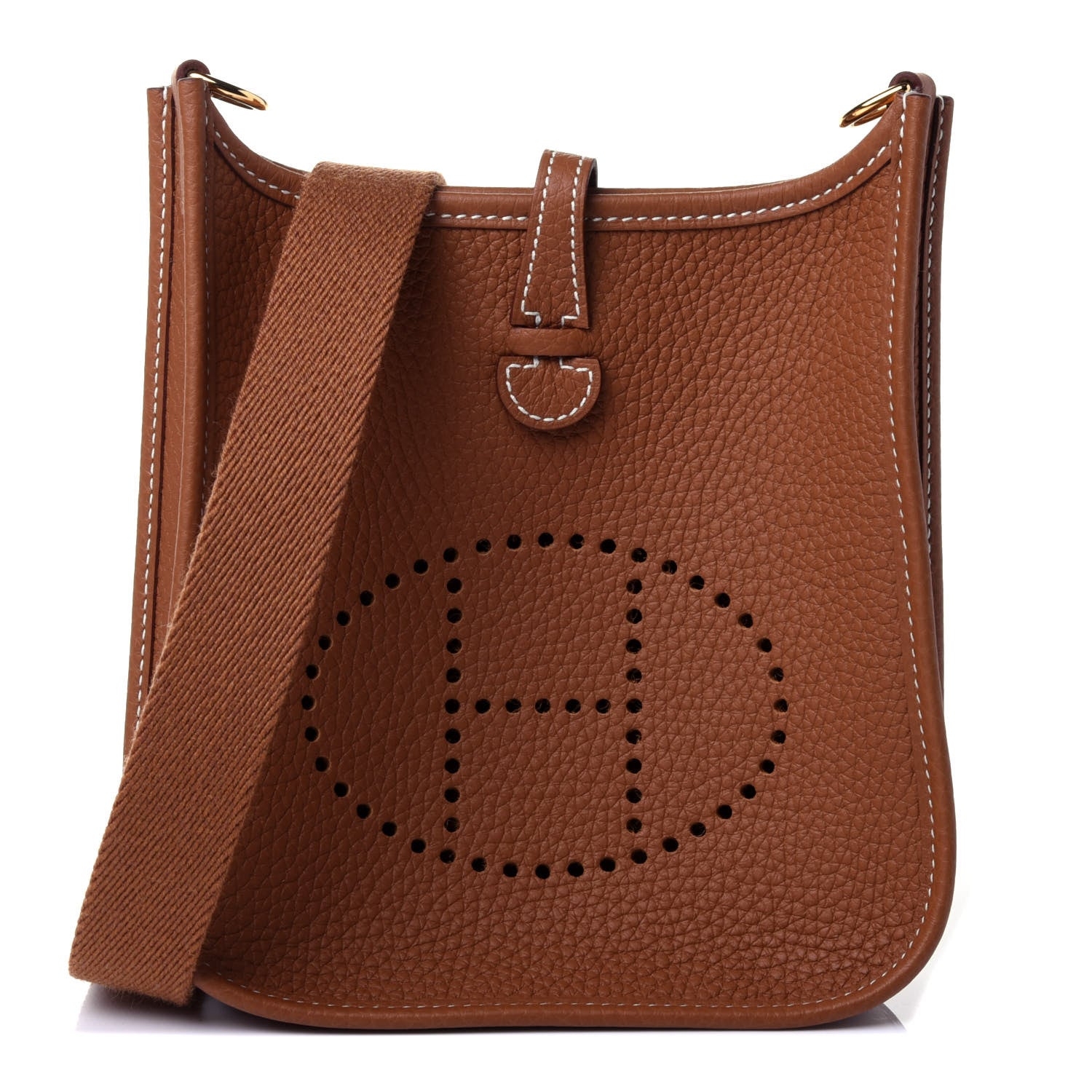 Hermes Taurillon Clemence Evelyne TPM Gold 1 of 5