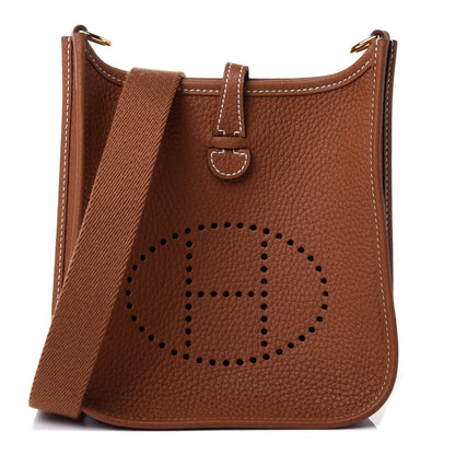Hermes Taurillon Clemence Evelyne TPM Gold 1 of 5