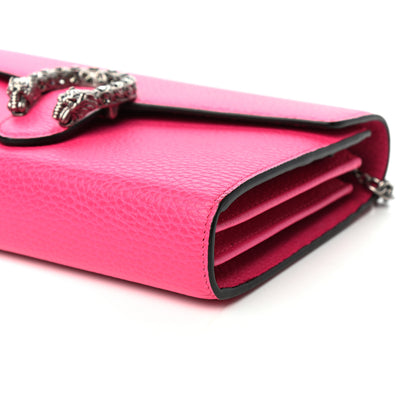 Gucci Dollar Calfskin Crystal Mini Dionysus Chain Wallet Box Pink 9 of 9