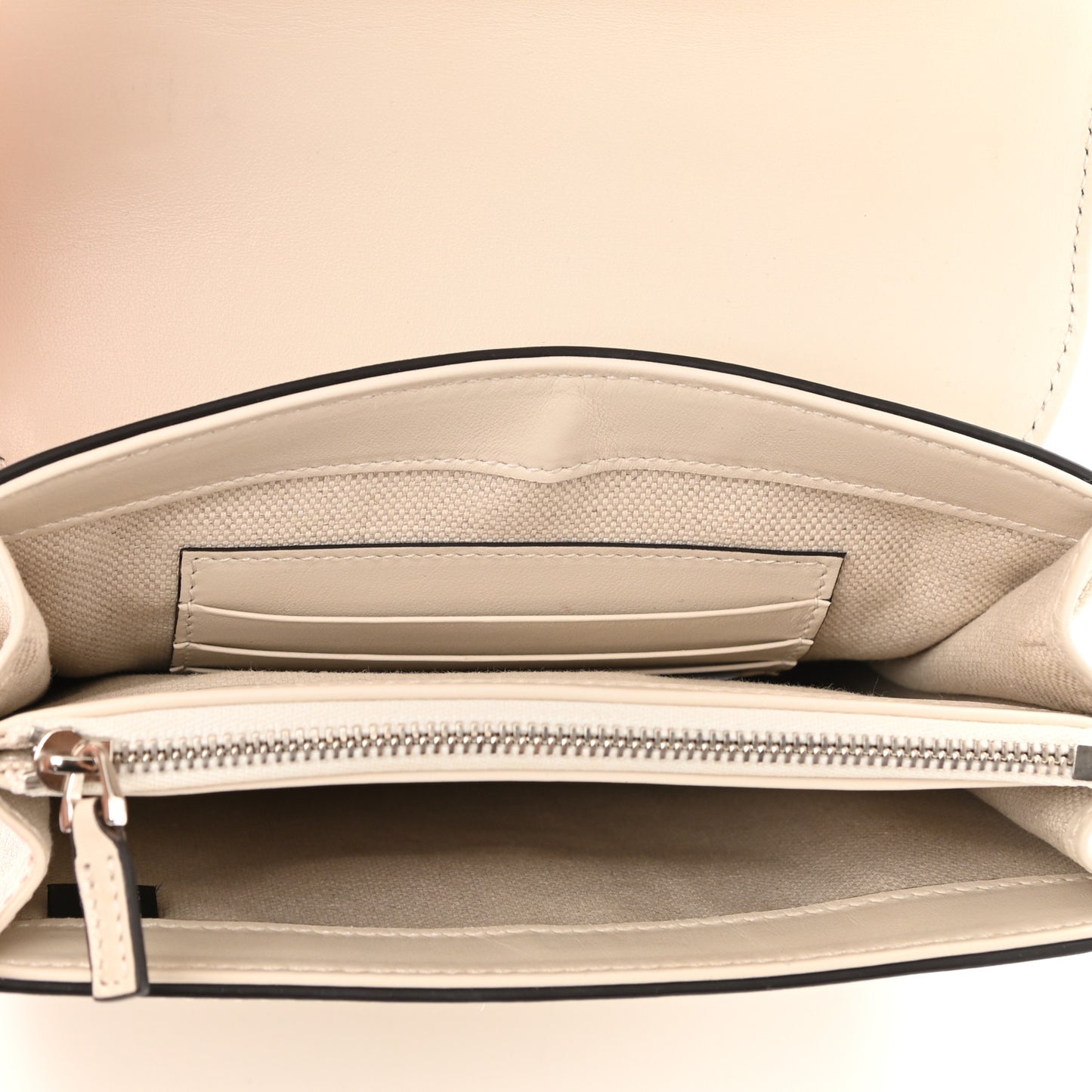 Calfskin GG Tennis Embossed Messenger Bag Mystic White