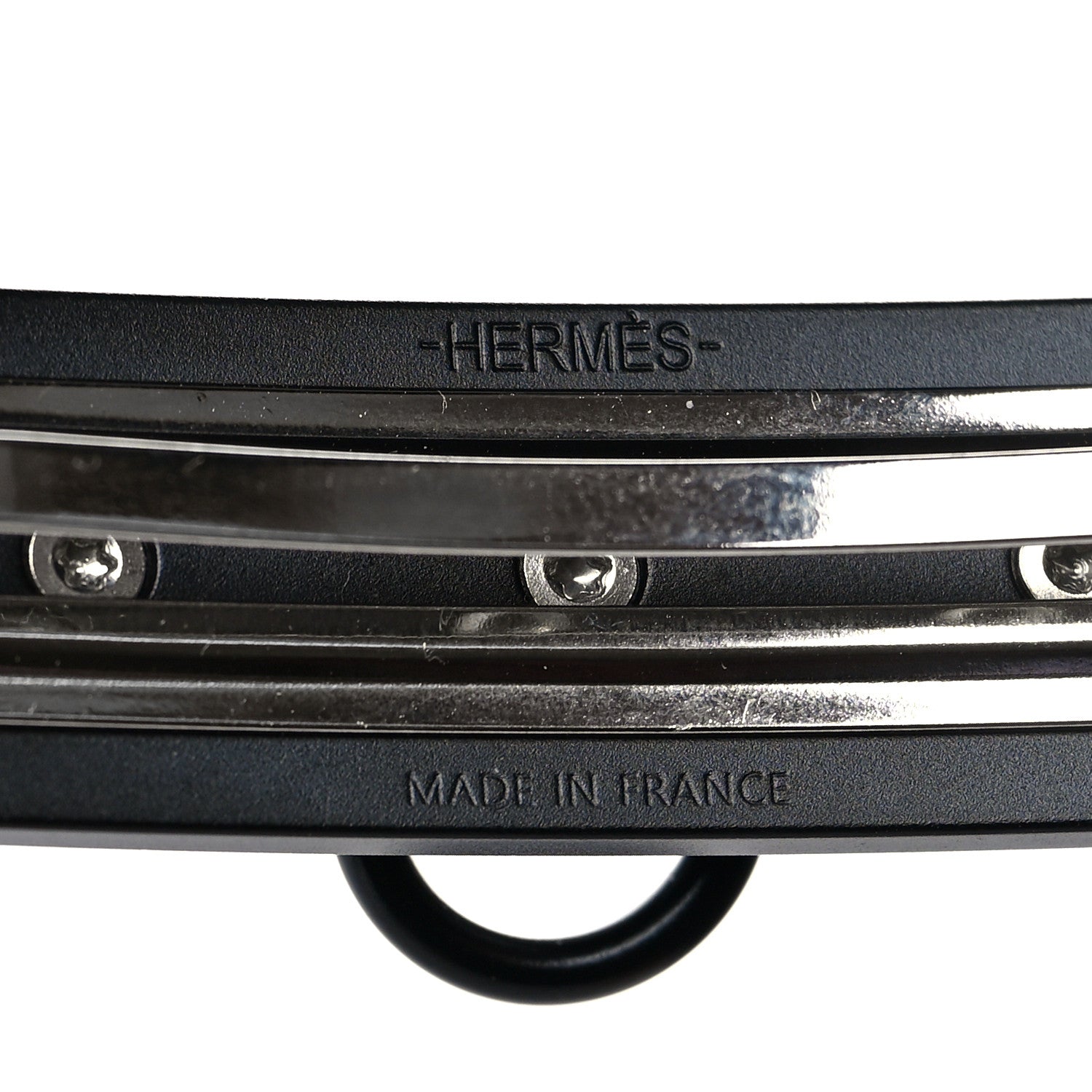 Hermes Aluminium Caprice Hair Clip Black 3 of 3