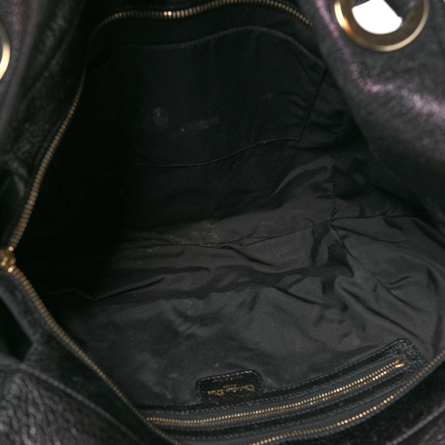 Christian Dior Ceramic Effect Deerskin Cannage Bee Tote Black 5 of 12