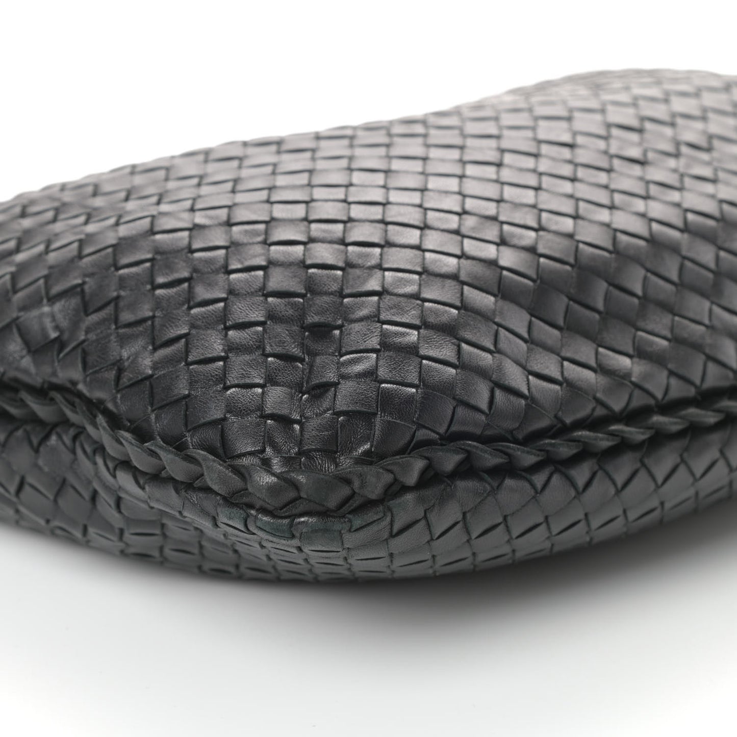 Nappa Intrecciato Medium Veneta Hobo Black