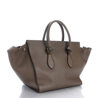 Celine Crisped Calfskin Small Tie Knot Tote Dark Khaki 4 of 8