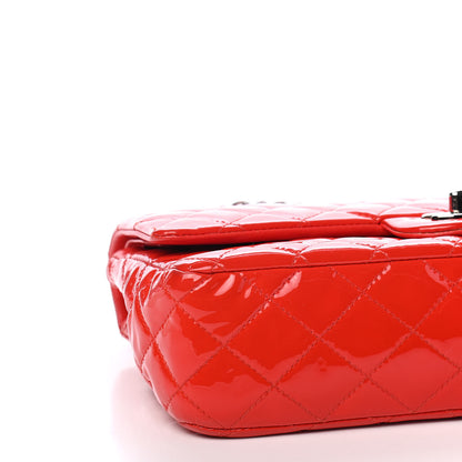 Chanel Patent Calfskin Quilted Medium Double Flap Red 10 of 14