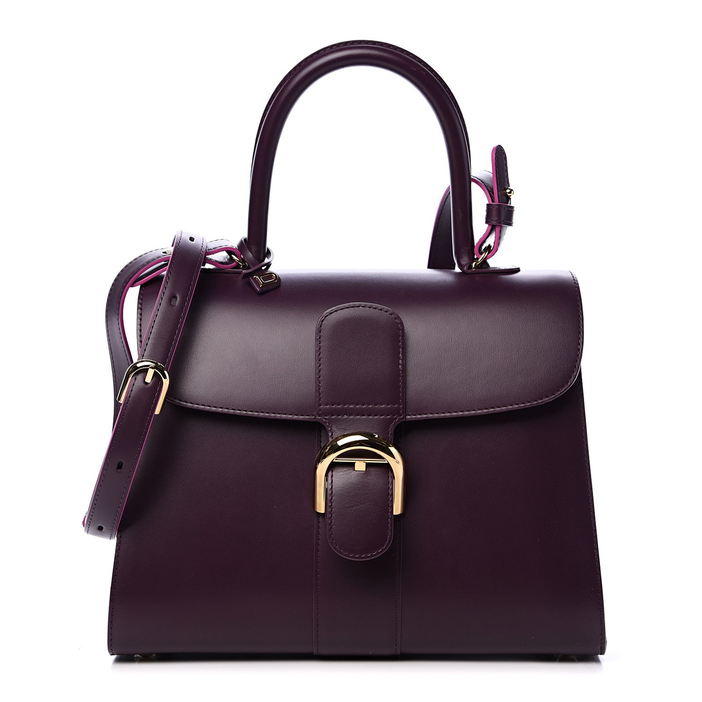 Boxed Calfskin MM Magic Brillant Satchel Prune