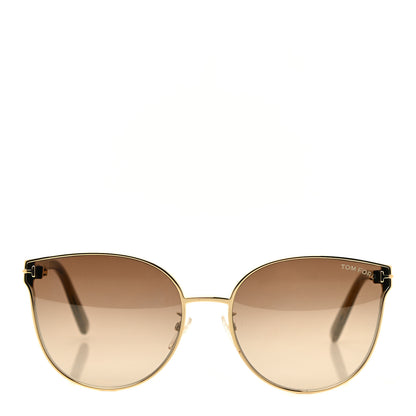 Tom Ford Cat Eye Sunglasses TF718 K Gold 2 of 8