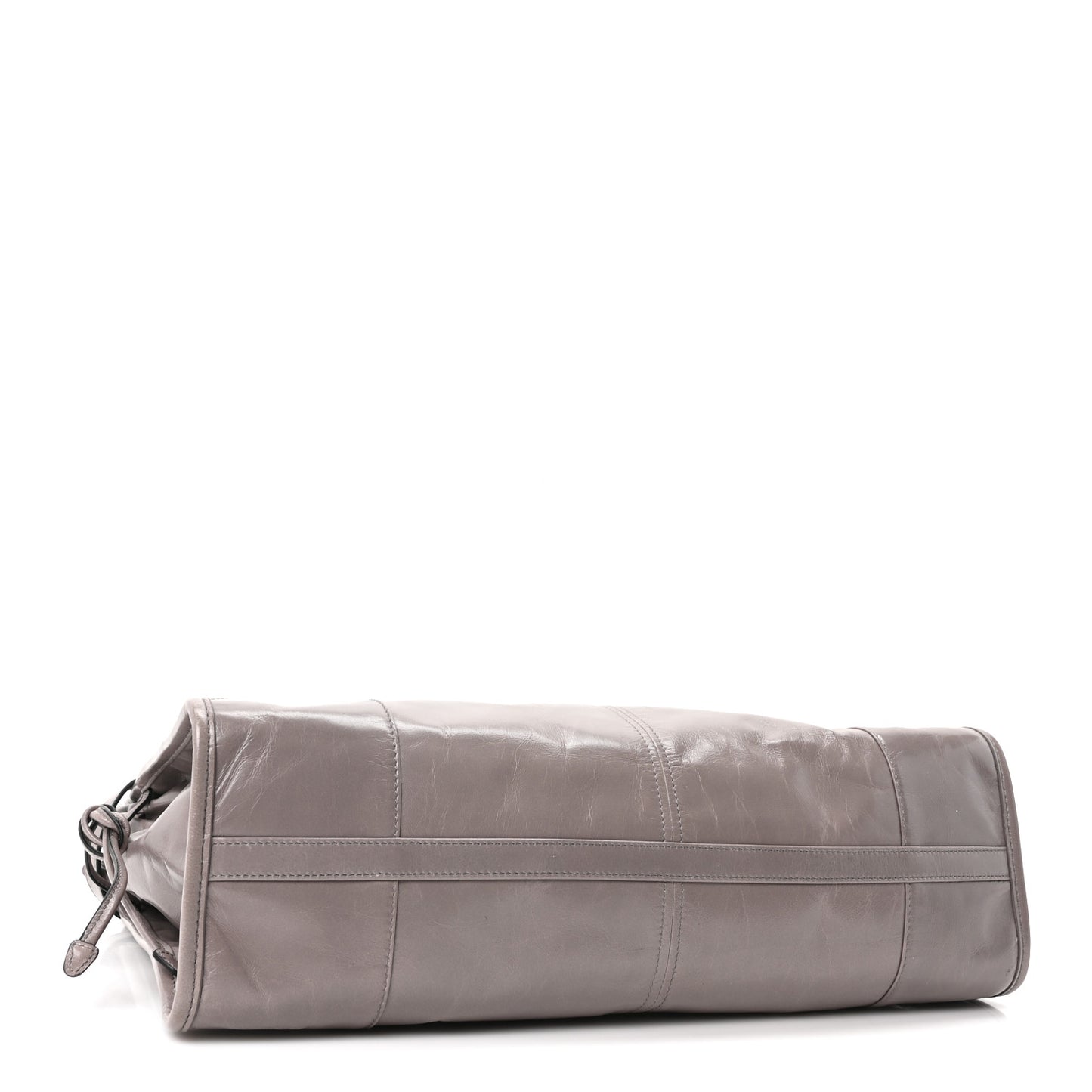 Glossy Calfskin Triangle Large Bonnie Shoulder Bag Peltro